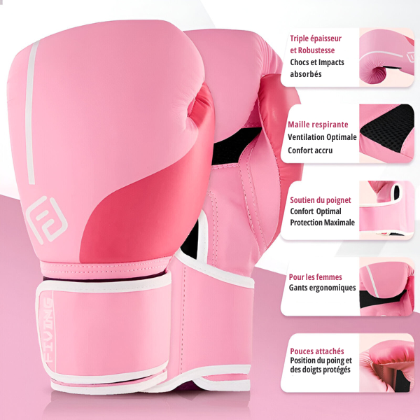 Gants de boxe Super FIVING purple | Libère ta rage !
