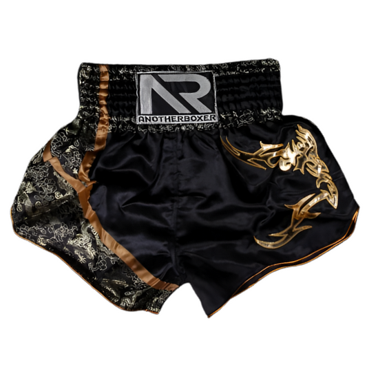 short boxe thai noir or