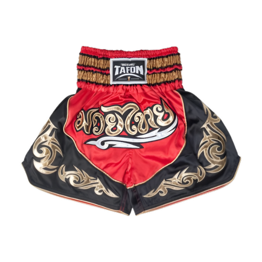 short boxe thai rouge et noir