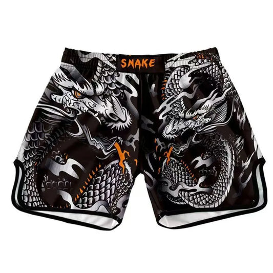 Short De Boxe Thai | Dragon Argent