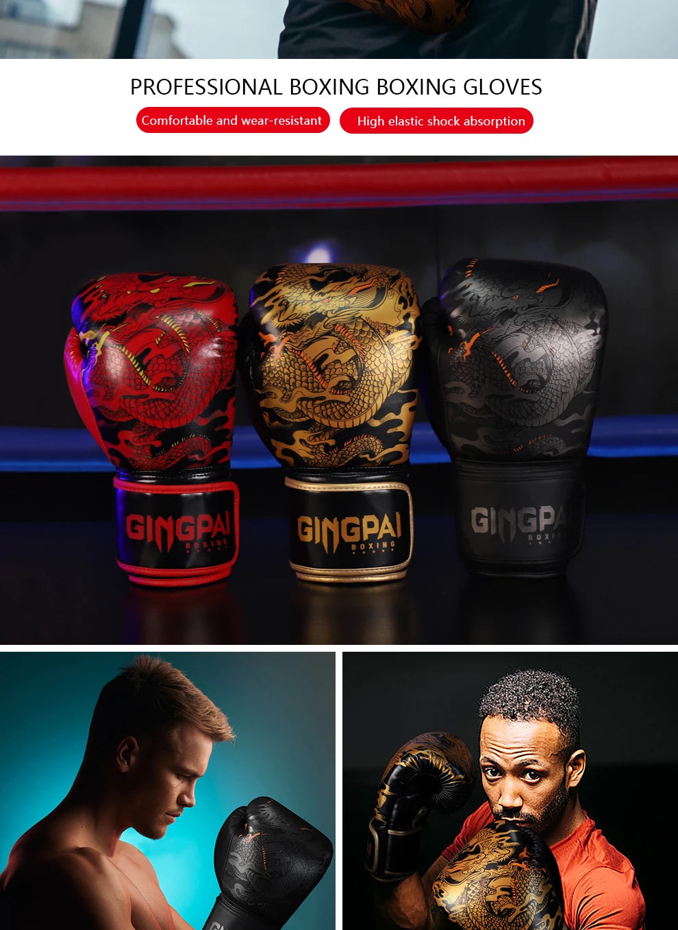 Gant de boxe RING FIGHTER | Dragon Or