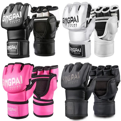 Gants de MMA Super Gingpai Black | Protection +