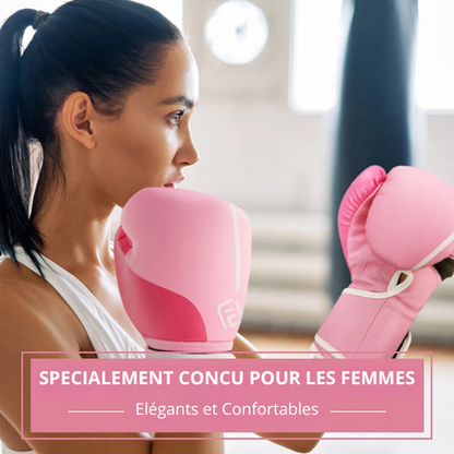 Gants de boxe Super FIVING Rose | Libère ta rage !